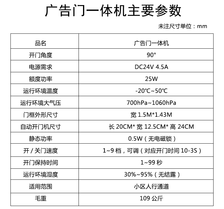 智能广告门