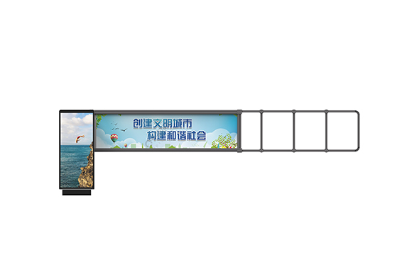 灯箱杆道闸